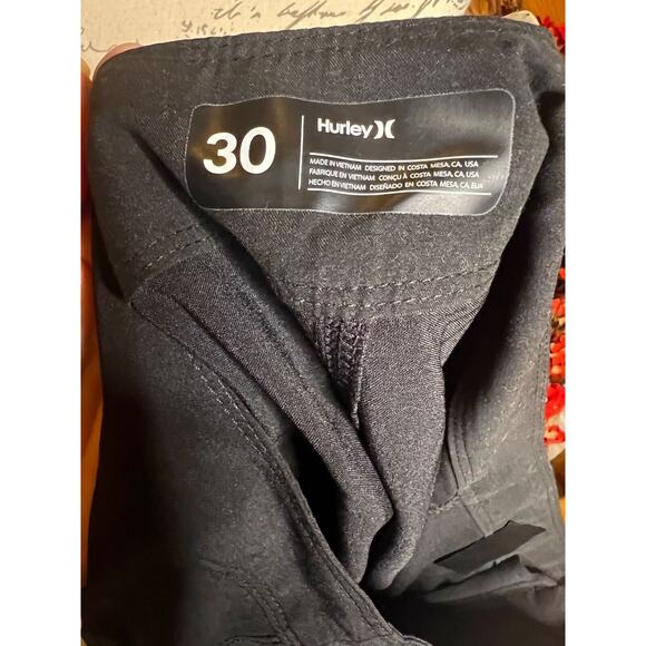 Hurley Men’s Black Phantom Eco Block Party 18" Board shorts Sports Size 30 - Picture 12 of 12